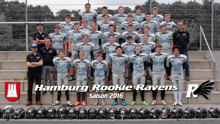 Hamburg Rookie Ravens Team 2016, Foto: HB Fotografie, Holger Beck Hamburg-Rookie-Ravens-2016-vorschau