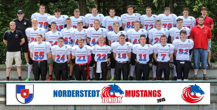 Norderstedt Junior Mustangs Team 2015, Foto: HB-Fotografie, Holger Beck Norderstedt-Junior-Mustangs-2015-vorschau